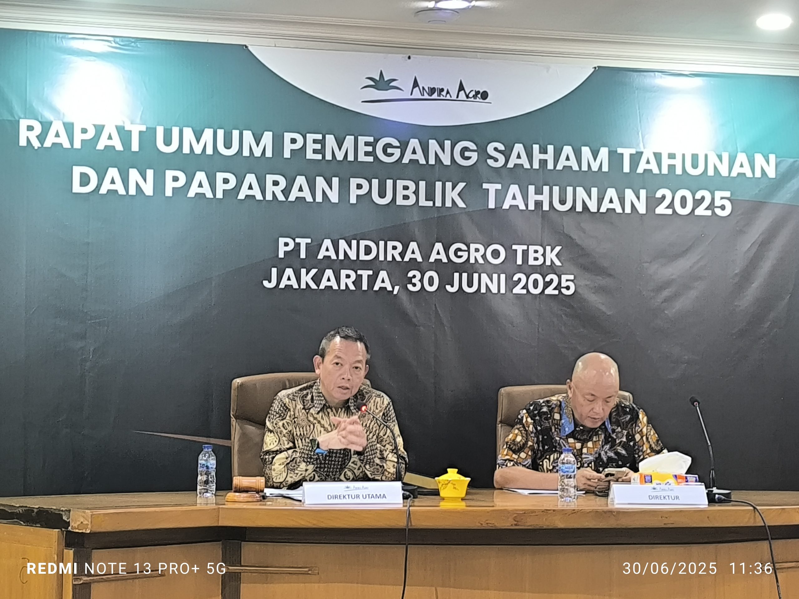 PT. Andira Agro, Tbk Public Expose Periode Tahun Buku 2024