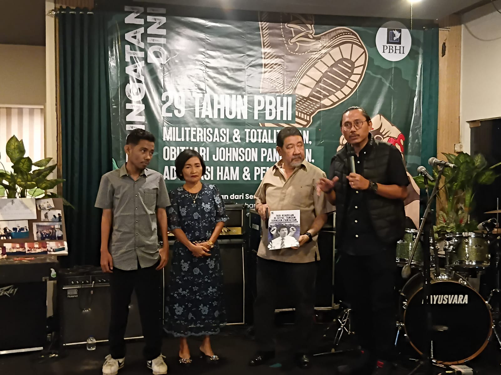 Peringatan 29 Tahun PBHI Militerisasi dan Totalitarian, Obituari Johnson Panjaitan Advokasi HAM dan Pembebasan di Jakarta