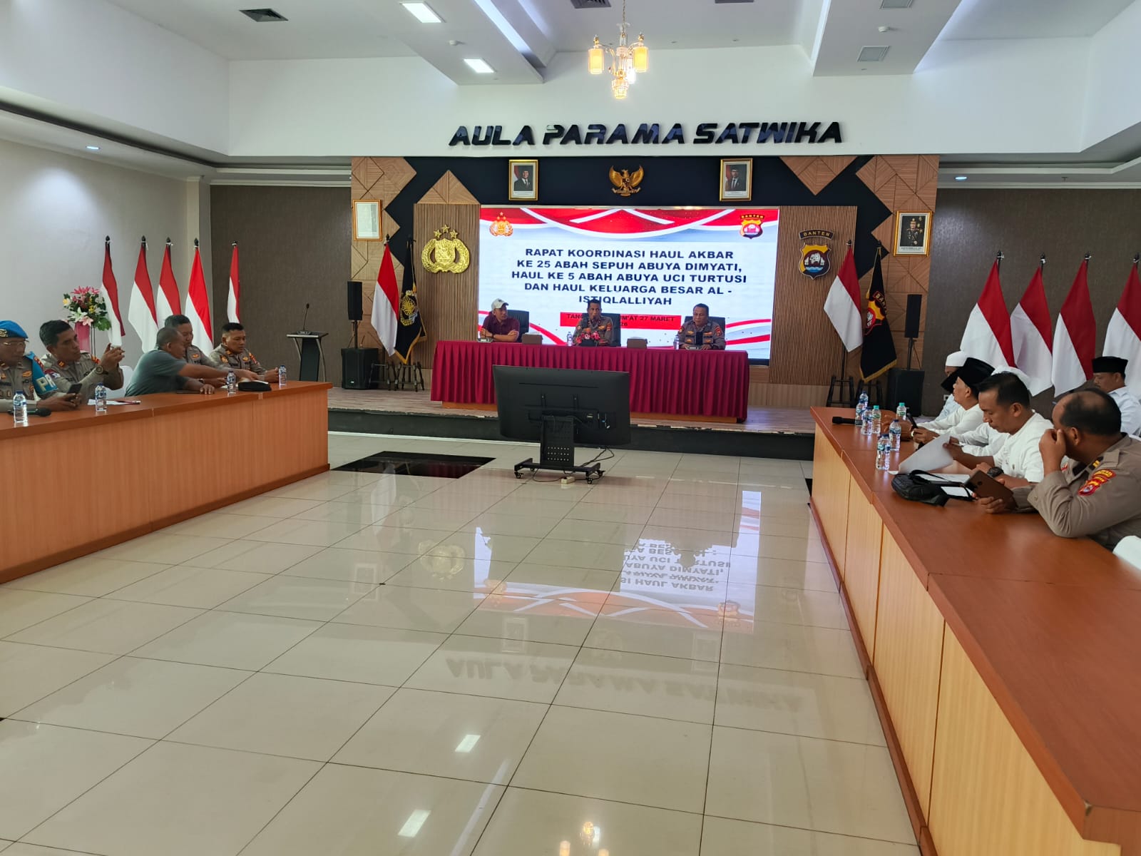 Kapolresta Tangerang Pimpin Rapat Koordinasi Haul Akbar Al-Istiqlalliyah