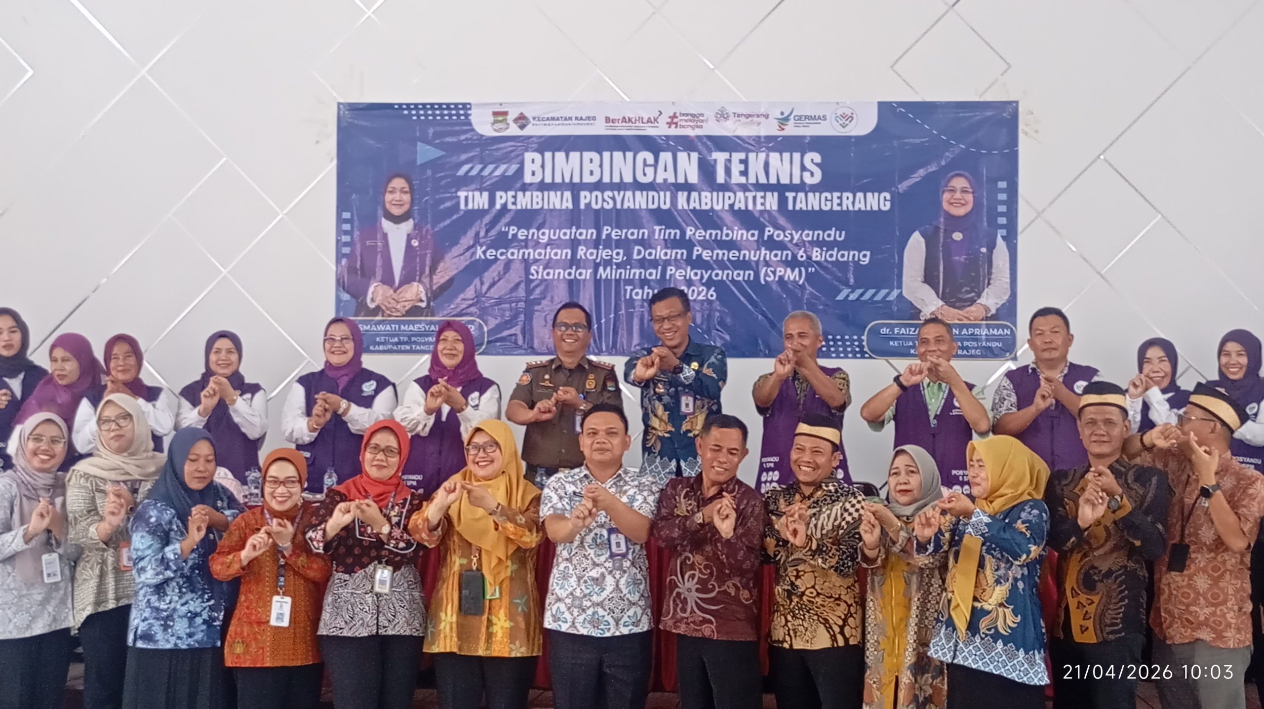 Camat Rajeg Kawal Langsung Bimbingan Teknis Tim Pembina Posyandu Kabupaten Tengerang