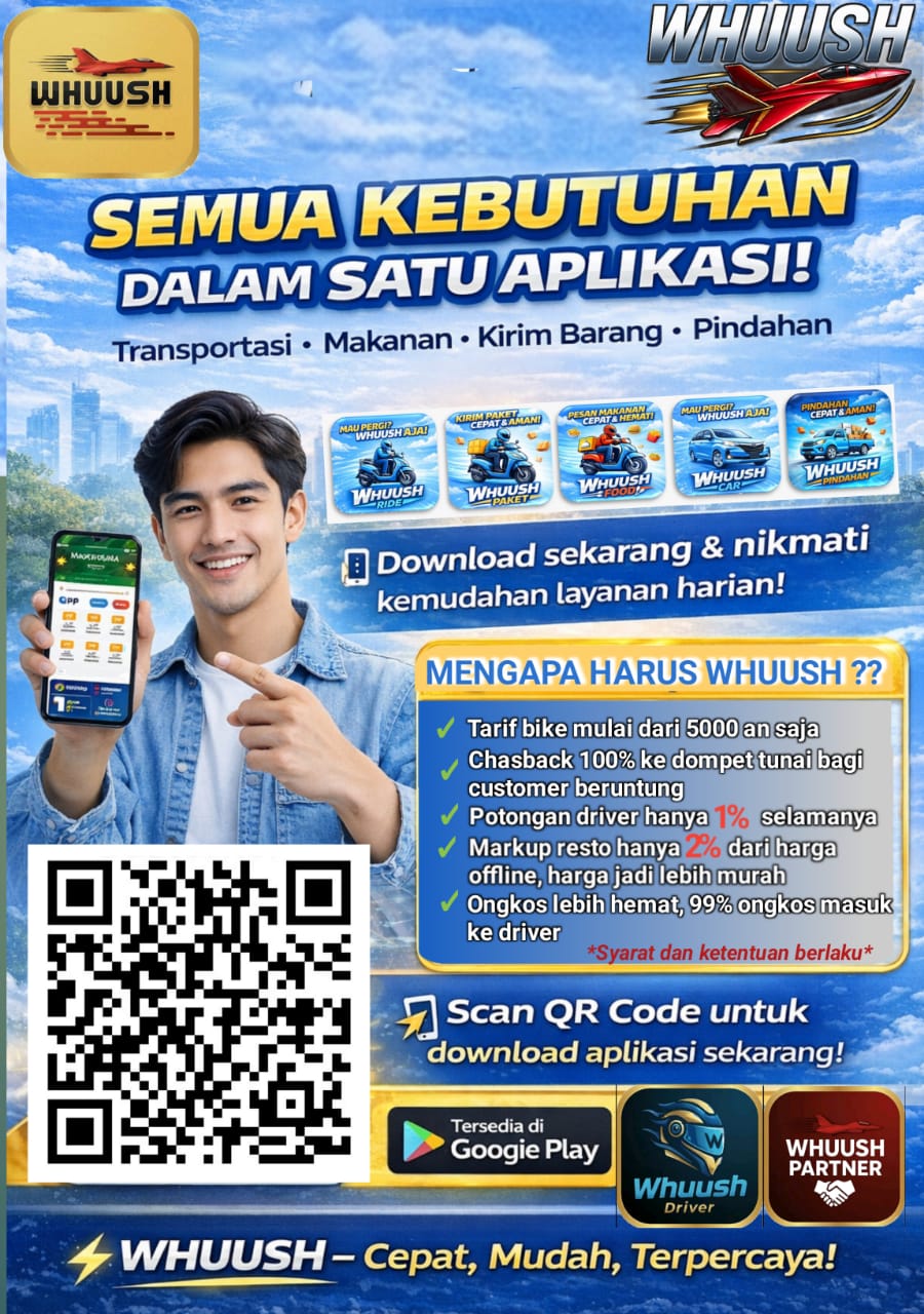 Ojol Baru WHUUSH Resmi Hadir di Jakarta, Usung Semangat “ Dari Anak Bangsa untuk Bangsa”